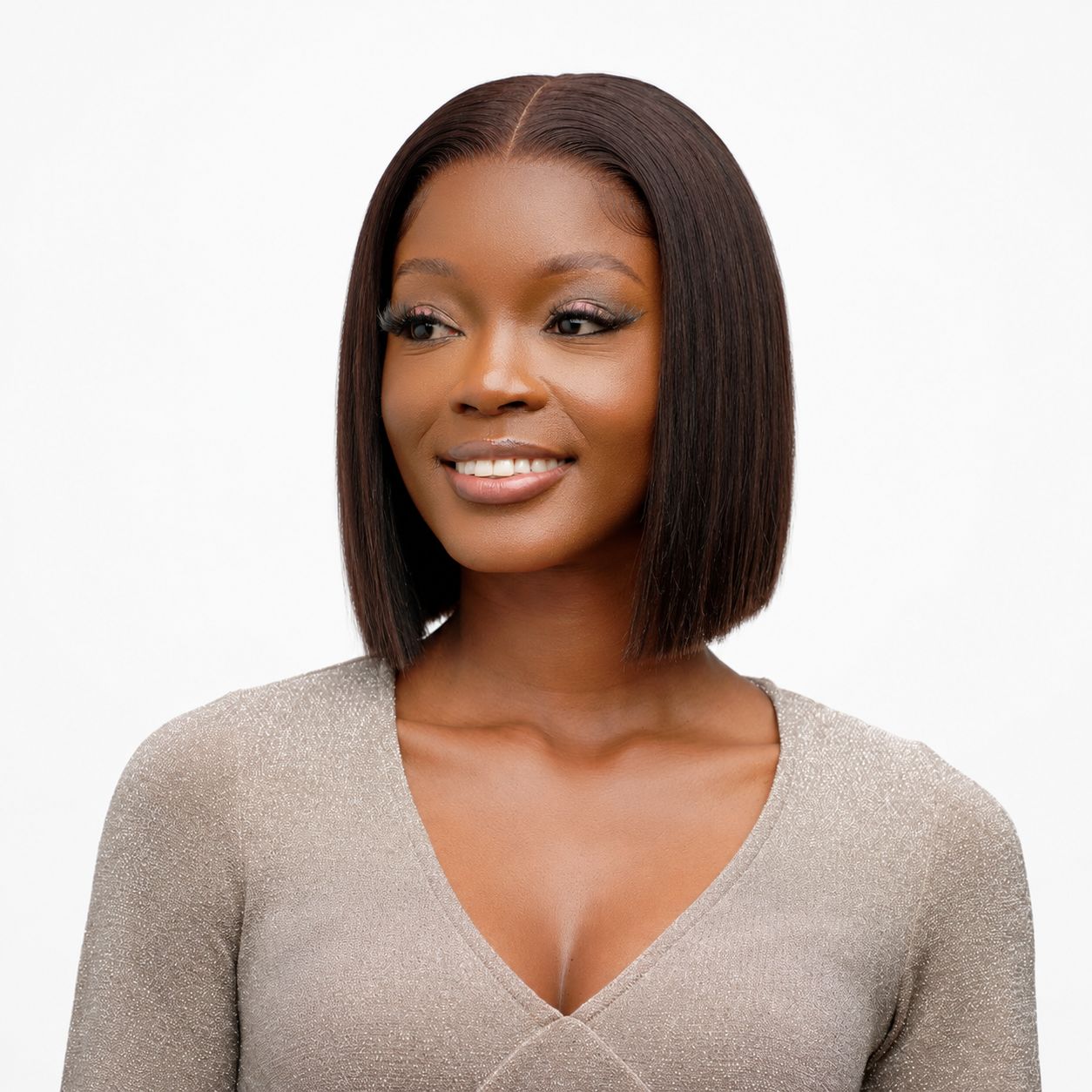 LaDina 8" Straight Full Frontal Bob Wig